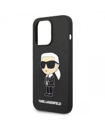 Karl Lagerfeld Silicone Ikonik case for iPhone 14 Pro - black