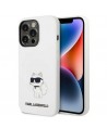 Karl Lagerfeld KLHCP14LSNCHBCH iPhone 14 Pro 6.1" hardcase white/white Silicone Choupette