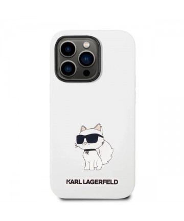 Karl Lagerfeld KLHCP14LSNCHBCH iPhone 14 Pro 6.1" hardcase white/white Silicone Choupette
