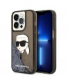 Karl Lagerfeld KLHCP14LLNKHCK iPhone 14 Pro 6.1" black/black hardcase Glitter Karl Head