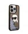 Karl Lagerfeld KLHCP14LLNKHCK iPhone 14 Pro 6.1" black/black hardcase Glitter Karl Head