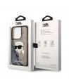 Karl Lagerfeld KLHCP14LLNKHCK iPhone 14 Pro 6.1" black/black hardcase Glitter Karl Head