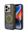 Karl Lagerfeld Liquid Glitter RSG case for iPhone 14 Pro - black
