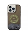 Karl Lagerfeld Liquid Glitter RSG case for iPhone 14 Pro - black