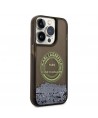 Karl Lagerfeld Liquid Glitter RSG case for iPhone 14 Pro - black