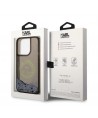 Karl Lagerfeld Liquid Glitter RSG case for iPhone 14 Pro - black