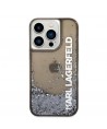 Karl Lagerfeld Liquid Glitter Elong case for iPhone 14 Pro - black