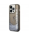 Karl Lagerfeld Liquid Glitter Elong case for iPhone 14 Pro - black