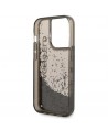Karl Lagerfeld Liquid Glitter Elong case for iPhone 14 Pro - black
