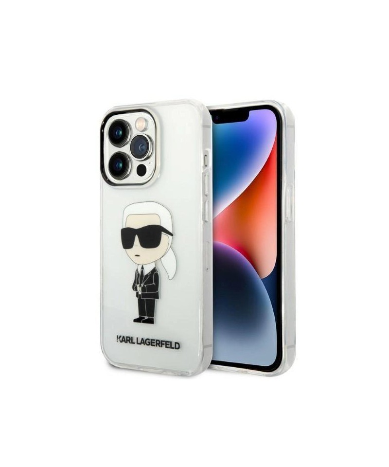 Karl Lagerfeld Ikonik Karl case for iPhone 14 Pro - transparent