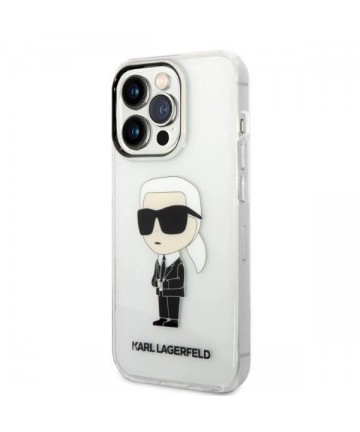 Karl Lagerfeld Ikonik Karl case for iPhone 14 Pro - transparent