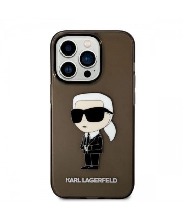 Karl Lagerfeld KLHCP14LHNIKTCK iPhone 14 Pro 6.1" black/black hardcase Ikonik Karl Lagerfeld