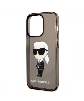 Karl Lagerfeld KLHCP14LHNIKTCK iPhone 14 Pro 6.1" black/black hardcase Ikonik Karl Lagerfeld
