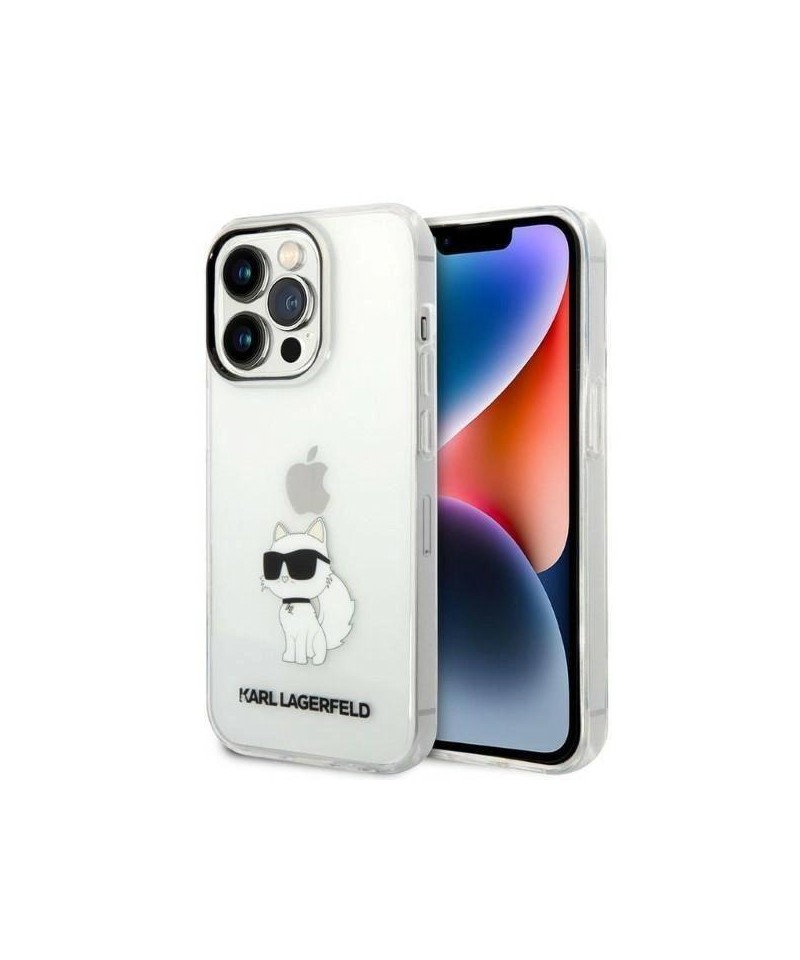 Karl Lagerfeld Ikonik Choupette case for iPhone 14 Pro - transparent
