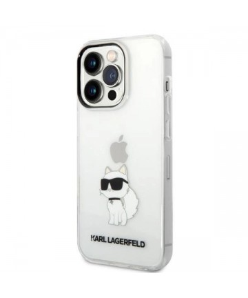 Karl Lagerfeld Ikonik Choupette case for iPhone 14 Pro - transparent