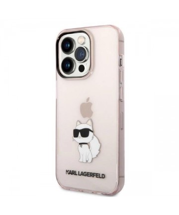 Karl Lagerfeld KLHCP14LHNCHTCP iPhone 14 Pro 6.1" pink/pink hardcase Ikonik Choupette