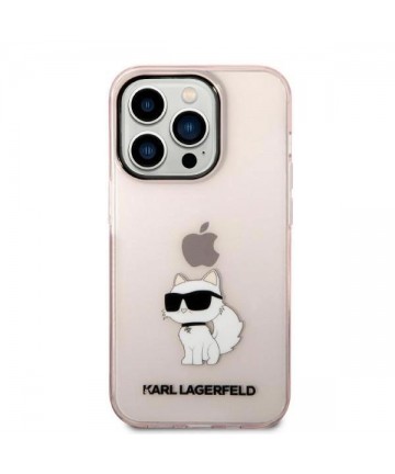 Karl Lagerfeld KLHCP14LHNCHTCP iPhone 14 Pro 6.1" pink/pink hardcase Ikonik Choupette