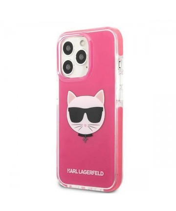 Etui Karl Lagerfeld Choupette Head na iPhone 13 Pro Max - fuksjowe
