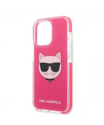 Etui Karl Lagerfeld Choupette Head na iPhone 13 Pro Max - fuksjowe