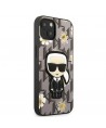 Karl Lagerfeld KLHCP13MPMNFIK1 iPhone 13 6.1" grey/grey Flower Ikonik Karl