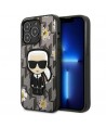Karl Lagerfeld Flower Ikonik Karl case for iPhone 13 Pro / iPhone 13 - gray
