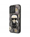 Karl Lagerfeld Flower Ikonik Karl case for iPhone 13 Pro / iPhone 13 - gray