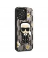 Karl Lagerfeld Flower Ikonik Karl case for iPhone 13 Pro / iPhone 13 - gray