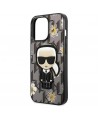 Karl Lagerfeld Flower Ikonik Karl case for iPhone 13 Pro / iPhone 13 - gray
