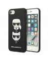 Karl Lagerfeld KLHCI8SAKICKCBK iPhone 7/8 / SE 2020 / SE 2022 black/black hardcase Saffiano Karl&Choupette Head