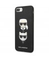Karl Lagerfeld Saffiano Karl&Choupette Head case for iPhone 7 Plus / iPhone 8 Plus - black