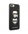 Karl Lagerfeld Saffiano Karl&Choupette Head case for iPhone 7 Plus / iPhone 8 Plus - black