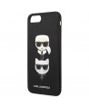 Karl Lagerfeld Saffiano Karl&Choupette Head case for iPhone 7 Plus / iPhone 8 Plus - black