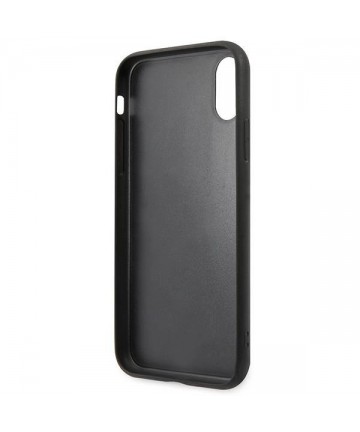 Karl Lagerfeld Saffiano Karl&Choupette Head case for iPhone XS Max - black