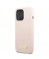 Guess GUHMP13XSPLP iPhone 13 Pro Max 6.7" pink/pink hard case Silicone Logo Plate MagSafe