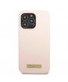 Guess GUHMP13XSPLP iPhone 13 Pro Max 6.7" pink/pink hard case Silicone Logo Plate MagSafe