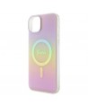 Guess GUHMP15MHITSP iPhone 15 Plus 6.7" pink/pink hardcase IML Iridescent MagSafe