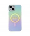 Guess GUHMP15MHITSQ iPhone 15 Plus 6.7" turquoise/turquoise hardcase IML Iridescent MagSafe
