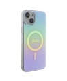 Guess GUHMP15MHITSQ iPhone 15 Plus 6.7" turquoise/turquoise hardcase IML Iridescent MagSafe