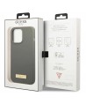 Guess GUHMP13XSPLG iPhone 13 Pro Max 6.7" grey/grey hard case Silicone Logo Plate MagSafe