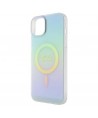 Guess GUHMP15MHITSQ iPhone 15 Plus 6.7" turquoise/turquoise hardcase IML Iridescent MagSafe