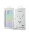 Guess GUHMP15MHITSQ iPhone 15 Plus 6.7" turquoise/turquoise hardcase IML Iridescent MagSafe