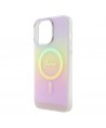 Guess GUHMP15XHITSP iPhone 15 Pro Max 6.7" pink/pink hardcase IML Iridescent MagSafe