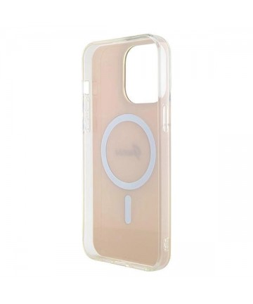 Guess GUHMP15XHITSP iPhone 15 Pro Max 6.7" pink/pink hardcase IML Iridescent MagSafe