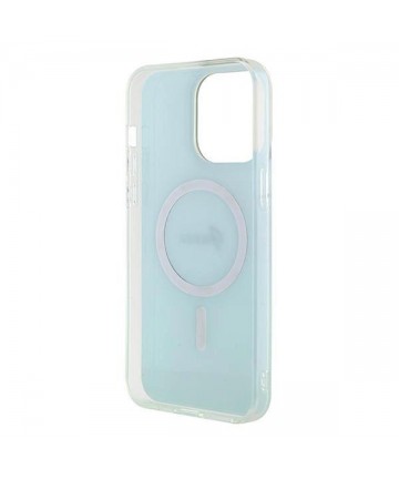 Guess GUHMP15XHITSQ iPhone 15 Pro Max turquoise/turquoise hardcase IML Iridescent MagSafe