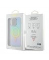 Guess GUHMP15XHITSQ iPhone 15 Pro Max turquoise/turquoise hardcase IML Iridescent MagSafe
