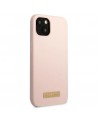 Guess GUHMP13SSBPLP iPhone 13 mini 5.4" pink/pink hard case Silicone Logo Plate MagSafe