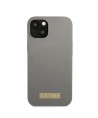 Guess GUHMP13MSPLG iPhone 13 6.1" grey/grey hard case Silicone Logo Plate MagSafe