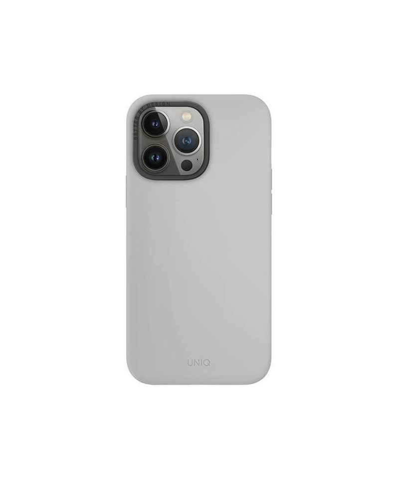 Uniq Lino Hue Magclick Charging case for iPhone 15 Pro Max - light gray