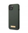 Guess GUHMP13MSBPLA iPhone 13 6.1" green/khaki hard case Silicone Logo Plate MagSafe