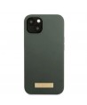Guess GUHMP13MSBPLA iPhone 13 6.1" green/khaki hard case Silicone Logo Plate MagSafe